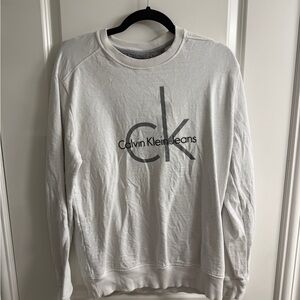 Calvin Klein Jeans White Crewneck Sweater